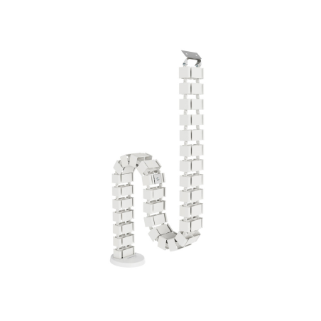 Organizador de cables fellowes extensible para escritorio longitud 1,3 m color blanco