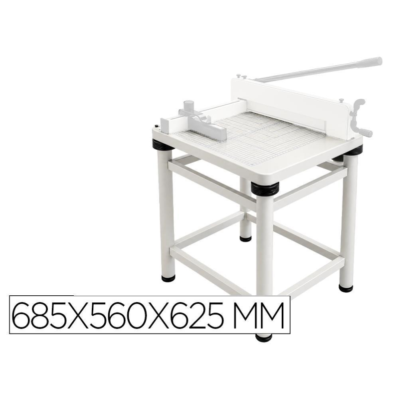Mesa para guillotina q-connect kf14297 manual professional largo de corte 430 mm medidas 685x560x625 mm