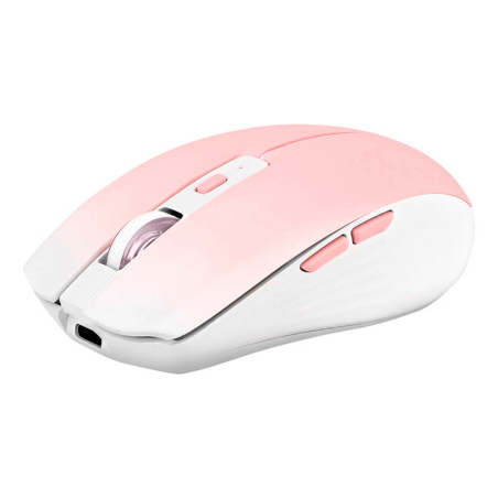 Raton tnb gradient inalambrico 1600 dpi usb tipo-c seis botones color rosa