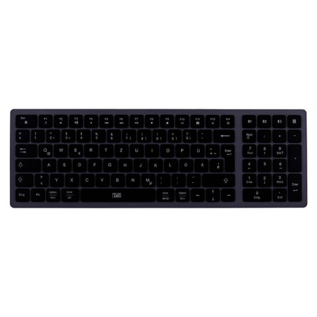 Teclado tnb iclik ultrafino inalambrico color gris