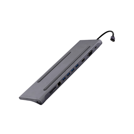 Hub tnb iclik 11 en 1 usb-c color aluminio