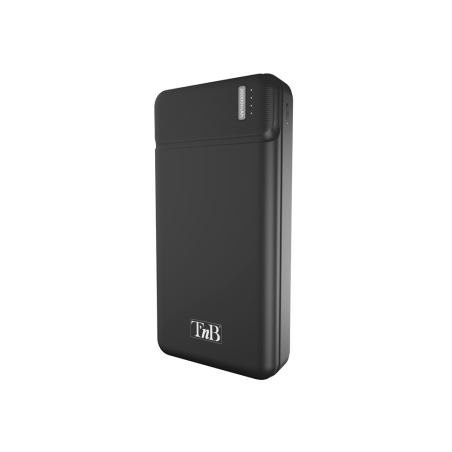 Bateria externa tnb 20000 mah micro usb + usb typo c color negro