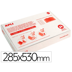 Forralibro apli pvc con solapa ajustable adhesivo 285x530 mm
