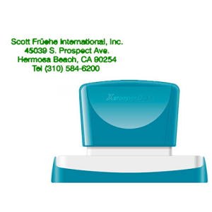 Sello x'stamper quix personalizable color verde medidas 28x78 mm q-24