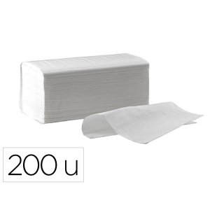Toalla de papel secamanos dahi z celulosa 2 capas caja con 20 paquete de 200 unidades