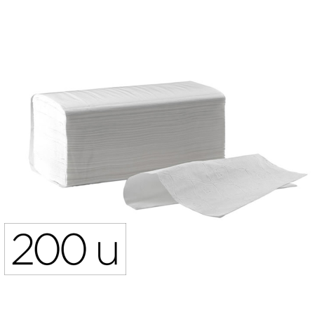 Toalla de papel secamanos dahi z celulosa 2 capas caja con 20 paquete de 200 unidades