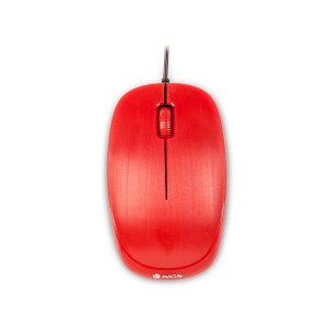 Raton ngs wired flame optico con cable 1000 dpi ambidiestros usb color rojo