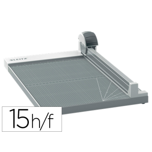 Cizalla de rodillo leitz precision office a4+ base madera plastificada longitud corte 381 mm capacidad de