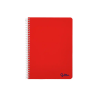 Cuaderno espiral liderpapel a4 micro smart tapa blanda 80h 75gr horizontal 7mm doble margen 4 taladros colores