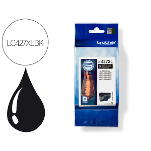 Ink-jet brother lc427xlbk mfcj5955dw / 6955dw negro alta capacidad 6000 paginas