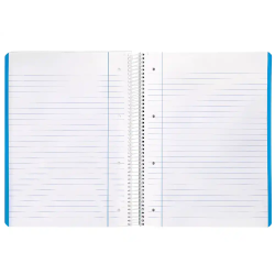 Cuaderno espiral liderpapel a4 micro smart tapa blanda 80h 75gr horizontal 7mm doble margen 4 taladros colores