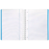 Cuaderno espiral liderpapel a4 micro smart tapa blanda 80h 75gr horizontal 7mm doble margen 4 taladros colores