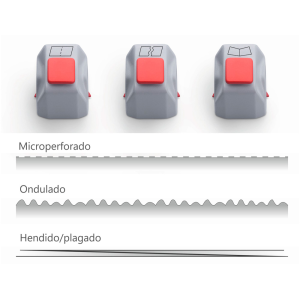 Cabezal de corte dahle para cizalla 508 juego de 3 unidades microperforado / ondas / hendido