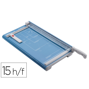 Cizalla de palanca dahle 534 con base metalica din a3 capacidad de corte 15 hojas