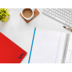 Cuaderno espiral liderpapel a4 micro smart tapa blanda 80h 75gr horizontal 7mm doble margen 4 taladros colores