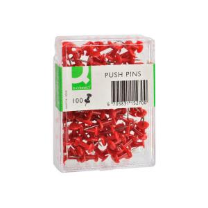 Señalizador de planos q-connect rojo caja de 100 unidades