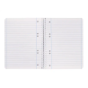 Cuaderno espiral liderpapel a5 micro smart tapa blanda 80h 75gr horizontal 7mm doble margen 6 taladros colores