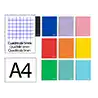 Cuaderno espiral liderpapel a4 micro witty tapa dura 120h 90gr cuadro 5mm 5 bandas 4 taladros colores surtidos