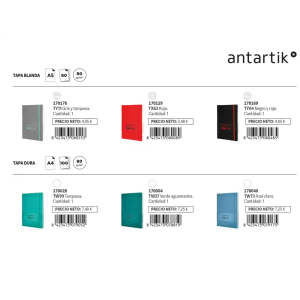 Lote antartik dia del padre 2026 34 piezas + 2 cartelas diseño + 10 postales + display antartik