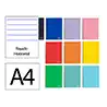 Cuaderno espiral liderpapel a4 micro witty tapa dura 120h 90gr horizontal 8mm 5 bandas 4 taladros colores surtidos
