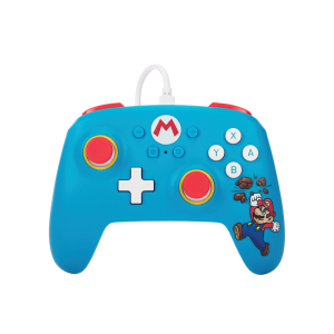 Mando power a con cable para para nintendo switch mario brick breaker
