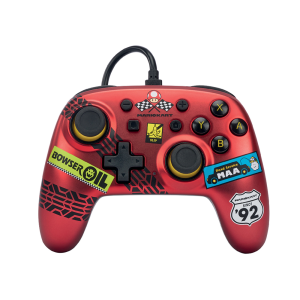 Mando power a con cable nano para nintendo switch mario kart racer red