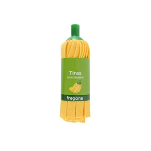 Fregona de tiras amarillas super absorbente uso domestico y profesional