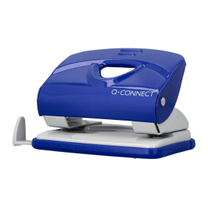 Taladrador q-connect kf14218 azul abertura 2 mm capacidad 20 hojas