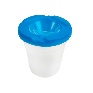 Vaso limpiapinceles liderpapel de plastico 8x8,5 cm
