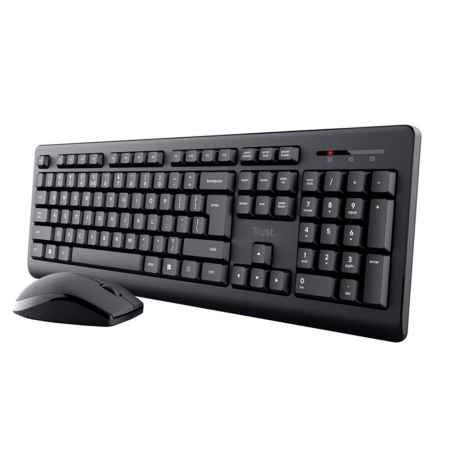 Set teclado + raton trust primo inalambrico usb 2.0 color negro