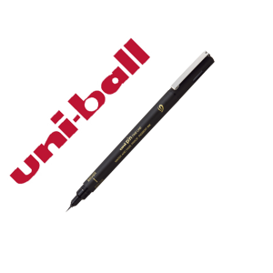 Rotulador uniball pin 500ef punta pincel flexible color negro