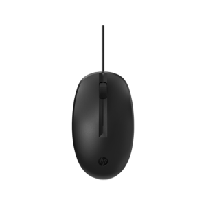 Raton hp 125 optico con cable 3 botones 1200 dpi color negro