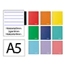 Cuaderno espiral liderpapel a5 micro witty tapa dura 120h 90gr horizontal 8mm 5 bandas 6 taladros colores surtidos