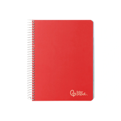 Cuaderno espiral liderpapel a5 micro witty tapa dura 120h 90gr horizontal 8mm 5 bandas 6 taladros colores surtidos