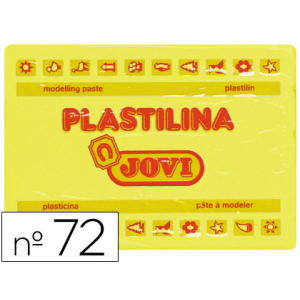 Plastilina jovi 72 amarillo claro unidad tamaño grande