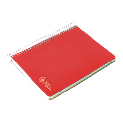 Cuaderno espiral liderpapel a5 micro witty tapa dura 120h 90gr horizontal 8mm 5 bandas 6 taladros colores surtidos