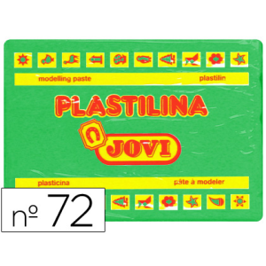 Plastilina jovi 72 verde claro unidad tamaño grande