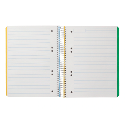 Cuaderno espiral liderpapel a5 micro witty tapa dura 120h 90gr horizontal 8mm 5 bandas 6 taladros colores surtidos
