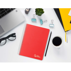 Cuaderno espiral liderpapel a5 micro witty tapa dura 120h 90gr horizontal 8mm 5 bandas 6 taladros colores surtidos