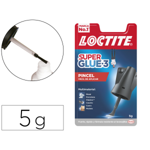 Pegamento loctite 5 gr aplicador de pincel adhesivo instantaneo