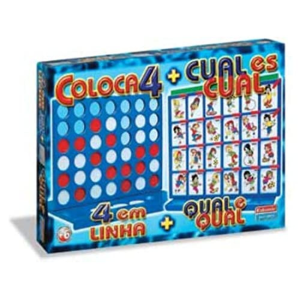 Juegos de mesa falomir -cuatro en linea + cual es cual