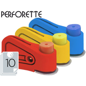 Taladrador perforette 1 taladro capacidad 10 hojas unidad