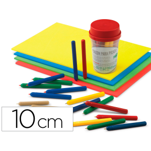 Punzon faibo plastico con punta de acero latonado 10 cm colores surtidos