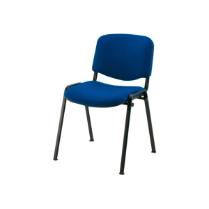 Silla confidente q-connect apilable tapizada sin ruedas 910mm alto 460mm largo 440mm profundidad azul