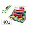 Bolsa zipper bag liderpapel poliester transpirable multiusos expositor de 40 unidades tamaños y colores