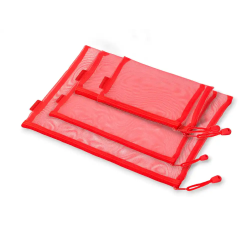 Bolsa zipper bag liderpapel poliester transpirable multiusos expositor de 40 unidades tamaños y colores