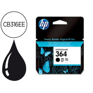 Ink-jet hp 364 negro photosmart premium - c309a / series c5300 / c6300 / b8500 / d5400 -250pag