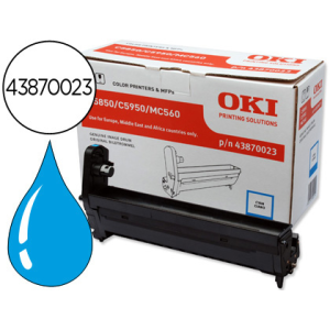 Tambor oki c5850/5950 cian 20000 paginas