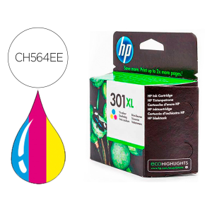 Ink-jet hp 301xl tricolor deskjet 5530 /1010 /1510 /2540alta capacidad