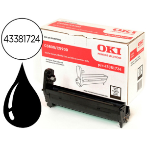 Tambor oki c5800 c5900 c5550 negro 20000 paginas